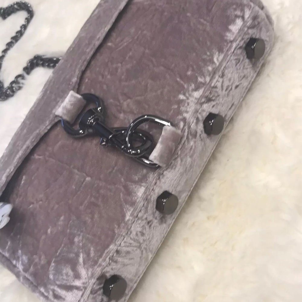 Rebecca Minkoff Purse Cross Body Mini MAC Velvet - Picture 2 of 8